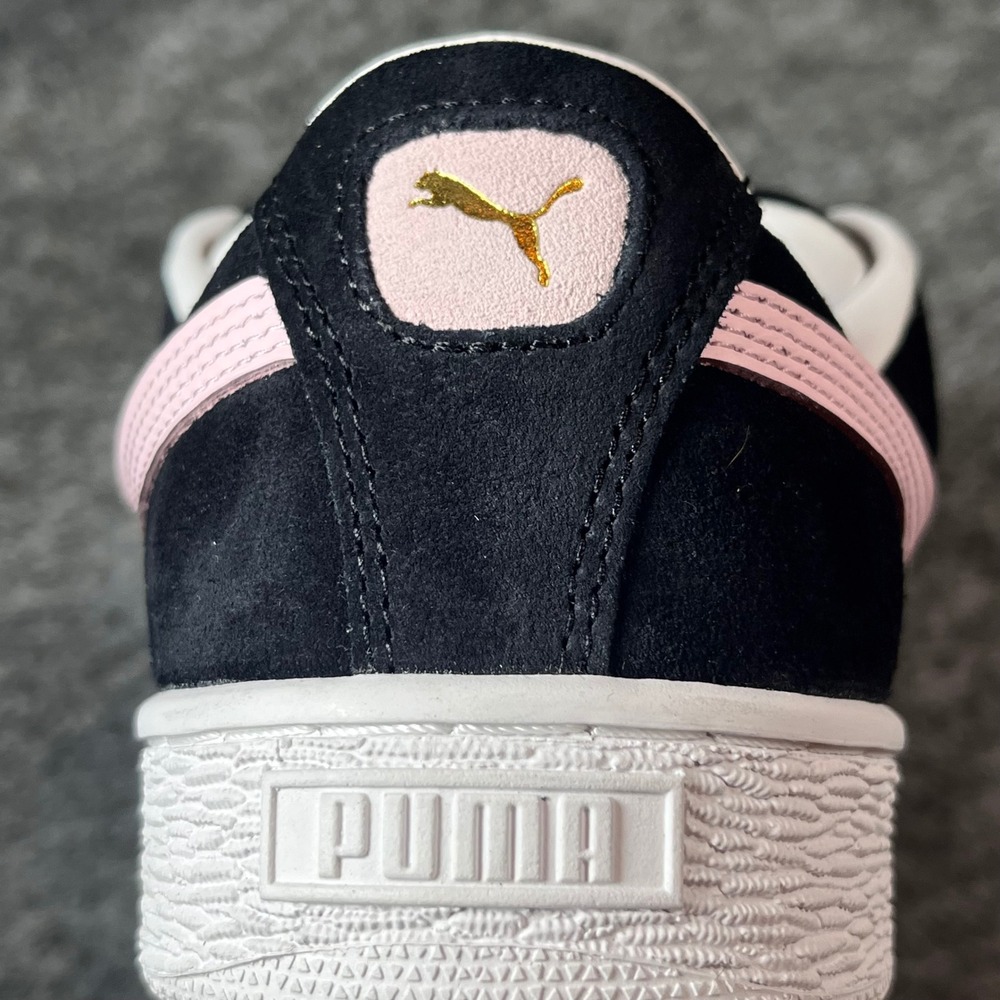 Puma Suede XL Sneakers Womens 9 Black Pink Low Top Skater Retro Y2K Streetwear - Picture 7 of 12